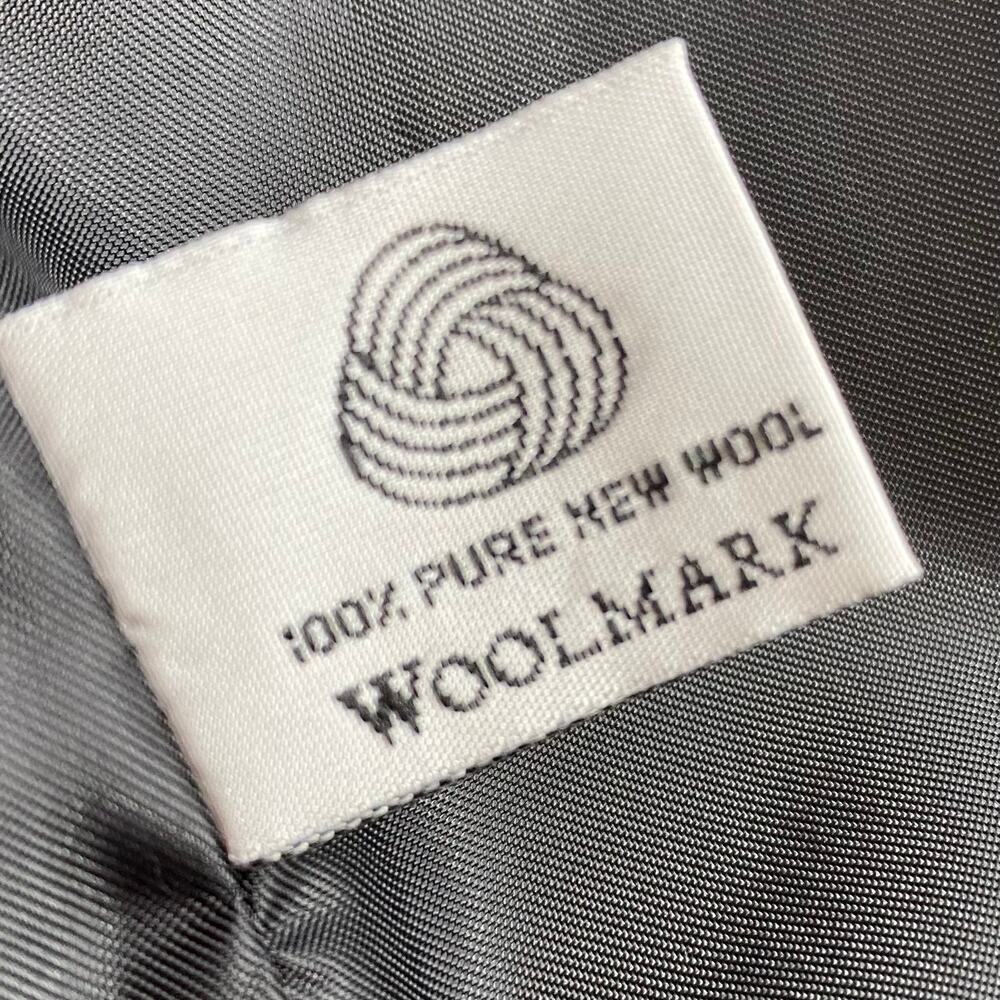 Ralph Ralph Lauren Black 100% Wool Tuxedo Blazer Satin Peak Lapel Vintage M - Picture 11 of 13